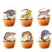 18pcs Leopard Gecko Cupcake Toppers for Boys Girls Reptile Birthday Party Decorations Lizard Party Supplies Reptile Pet Cake Decorations