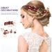 NUOBESTY 2 Set Wedding Hair Clips Combs Bridal Wedding Hair Pins Bridal Wedding Hair Side Combs Twist Spiral Pearl Hair Pins Clips for Women for Brides Women - Buy Online on GoSupps.com