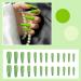 24pcs Green Extra Long Press On Nails - Ballerina Acrylic Full Cover Fake Nails for Women | Niceneeded - Buy Online on GoSupps.com