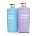 Jergens Shea Fusion Body Lotion Dual Pack Moisturizer with Shea Butter and Vitamin E Vanilla Crush 14 fl oz and Lavender Dreams 14 fl oz Pack of 2