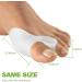 Bunion Corrector Gel Toe Straightener Silicone Spacer - 1 Pair - Buy Online on GoSupps.com