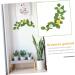 Zerodeko 10 Pcs Simulation Lemon Pendant Decor for Home Artificial Eucalyptus Leaves Wall Hooks Decorative Artificial Vines Flower Plants Faux Plants Plastic Pomegranate Fruit Household Yellowx5pcs 38x10cmx5pcs - Buy Online on GoSupps.com