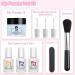 Dip Powder Nail Kit Starter - 8 Color Set for DIY French Manicure | Includes Base, Top Coat, Activator, Nail File, and Brushes - Buy Online on GoSupps.com