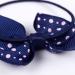 KOONY Baby Girls Navy Hair Bow Elastic Ties Ponytail Holders - 16pc Set - Buy Online on GoSupps.com