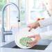3-Pack Cleaning Kitchen Sponges Oval Pale Green Ditsy Kitchen Cellulose Dishwashing Wood Pulp Cotton - Buy Online on GoSupps.com