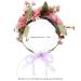 AWaytr Boho Flower Crown Headband - Handmade Pink & Purple Festival Headdresses for Women and Girls | International Shipping - Buy Online on GoSupps.com