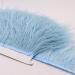 FQTANJU 2 Yards Ostrich Feather Fringe Trim Ribbon for Sewing, Crafts & Clothing DIY - Light Blue - Buy Online on GoSupps.com