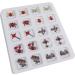 FEIlei Halloween Skull Nail Charms Nail Skeleton Charms 3D Spiders Nail Rhinestones - Buy Online on GoSupps.com