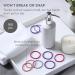 H&S 100pcs x 4mm Non-Metal Hair Bands for Women & Men - Pink - Elastic Seamless Ponytail Holders for Thick Hair Types - Buy Online on GoSupps.com