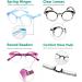 Eyekepper 4-Pack Round Reading Glasses for Women - Small Lens +1.25 - Stylish & Versatile Mix Color Readers - Buy Online on GoSupps.com