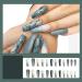 JUSTOTRY 24 pcs Long Dark Teal Marble Fake Nails - Glitter Ballerina French Press On Nail Art Set for Women - Acrylic Swirl Coffin Medium False Nails with Glue - Buy Online on GoSupps.com