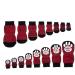 Shop Harfkoko Indoor Anti-Slip Socks for Dogs & Cats | 8 Sizes S-5XL | Silicone-Gel Paw Protection & Traction | Black & Red - Buy Online on GoSupps.com