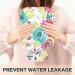 NAANLE 2L Hot Water Bottle with Cover - Red Flower Watercolor | Back Pain Relief & Hot/Cold Therapy - Buy Online on GoSupps.com