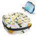 Chamomiles Leaf Pattern Sanitary Napkin Storage Bag Feminine Menstrual Cup Pouches Nursing Pad Holder Tampon Bags Portable Period Bag for Women Teen Girls 1Pcs Multi-colored 15