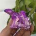 1pc Natural Quartz Crystal Cluster Ornaments Gemstone Cluster Home Fish Tank Garden Potted Plants Decoration Crystal Cluster 1pc As Shown 40-60g