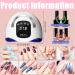 320W UV LED Nail Lamp Professional Fast Curing Gel Nail Dryer with Auto Sensor & 4 Timer Settings | Portable Nail Art Tool - Buy Online on GoSupps.com