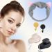2 PCS Silicone Facial Cleansing Brush Set - 2 in 1 Face Exfoliator & Scrubber with Lid, Hairband, Hooks - Soft Bristle Brush for Deep Pore Cleansing - Black & White - Buy Online on GoSupps.com