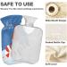 Christmas Hot Water Bottle with Soft Fleece Cover - 2 Litre Comfort for Hot & Cold Therapy - Buy Online on GoSupps.com