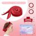 Buy Heatless Curlers - Non-Slip Hair Curling Band & Pin Set for Medium & Long Hair - Red DIY Hairstyle Kit - Buy Online on GoSupps.com
