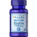 Puritan's Pride Biotin 7500 mcg Healthy Hair Support 100 Count 100 Count (Pack of 1)