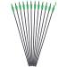 12-PK GPP Archery 30-Inch Carbon Arrows for Recurve & Compound Bow - Green Vanes - Buy Online on GoSupps.com