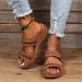 Lausiuoe Women's Orthotic Walking Sandals with Arch Support - Brown - Size 9 - Buy Online on GoSupps.com