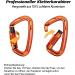 Karabiner Climbing Equipment Set - 2 UIAA Certified 25kN Auto Locking Carabiners + 2 23kN Nylon Ropes for Climbing Mountaineering & Hiking - Durable Orange & Black 4-Part Kit - Buy Online on GoSupps.com
