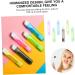Minkissy Portable Travel Toothbrush Set - 6-Foldable Soft Toothbrush for Camping Gum Care and Pocket-Friendly Travel Gifts - Buy Online on GoSupps.com