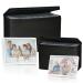 Barhon Photo Storage Boxes Set - 8 Pack 4x6 and 8 Pack 5x7, Photos Case Containers with Lightproof Zipper Cloth Bags, Multi-Sized Seed Organizer with Handle for Stickers Craft (Clear) 4x6 and 5x7 Photos