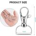 40PCS Premium 1 Inch Silver Swivel Snap Hooks for Lanyard & Sewing Projects - Buy Online on GoSupps.com
