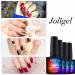 JOLIGEL Kit 4* UV LED Gel Nail Polishes Soak Off Shellac for Nail Art Manicure Pedicure Red Glitters/Gold Champagne Glitters/Bronze Glitters/Red Magenta 10ML