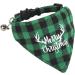 ADOGGYGO Christmas Cat Collars 2 Pack with Bell - Adjustable Bandana Collar in Red Green Plaid for Cats Kittens - Buy Online on GoSupps.com