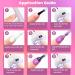 RARJSM Holographic Gel Nail Polish Set - Summer Glitter Colors Kit for Salon & Home Manicure - Rose Gold, Hot Pink, Red, Violet, Purple - 6PCS 7.5ML - Buy Online on GoSupps.com