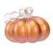 LIFKICH 1pc Glass Pumpkin Ornament Glass Pumpkin Decorations Crystal Gifts Halloween Pumpkin Ornament Glass Pumpkin Statue Artificial Plant Glass Pumpkins Thanksgiving Pumpkin Suit Manual Golden 12.5x12.5cm