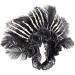 hgnxa Flower Thin Side Headband with Feather Skull Hair Hoop Fashion Women Halloween Party Hairstyle Headwear Black - Buy Online on GoSupps.com