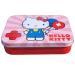 Hello Kitty pink children's plaster licensed product - 4 pieces - metal box - 24 plaster - beautiful design pavement storage box for children - suitable for backpack - Hello Kitty pink 4 pieces