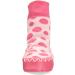 Mocc Ons Washable Leather Sole Slipper Socks (18-24 Months) - Pink Spot - Buy Online on GoSupps.com