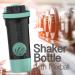 Artoid Mode 720ml Inspirational Protein Shaker Bottle - Aqua Green/Black - Buy Online on GoSupps.com