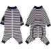 Large Dog Clothes Dog Pajamas Jumpsuit Flexible Breathable Zipper Soft Cotton Striped Dog Jumpsuit Costume Apparel for Medium Dogs Large Dogs (7-Back length-55cm Black) 7--Back length--55cm Black - Buy Online on GoSupps.com