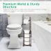 TomCare Metal Wire Toilet Paper Holder Stand - Free-Standing Storage Shelf for Bathroom - Holds 3 Spare Rolls - Bronze Finish - Buy Online on GoSupps.com