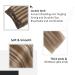Vivien Real Hair Clip-In Extensions - 18 Inch 120g Light Brown & Platinum Blonde Remy Hair 7 Pieces P#8/60 - Premium Quality for Effortless Style - Buy Online on GoSupps.com