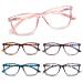 SIGVAN Ladies Reading Glasses Blue Light Blocking Spring Hinge Fashion Pattern Print Eyeglasses for Women Tortoiseshell 2.0 x