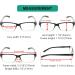 Eyekeper Classic Spring Hinge Reading Glasses - 5 Pack Black/Transparent - Sun Reading Glasses with 2.25 Diopter Transparent Lenses - Buy Online on GoSupps.com