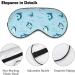 Happy Sharks in Sea Sleep Mask - Adjustable Eye Cover for Sleeping, Blocking Light - Men and Women, Travel and Nap - Buy Online on GoSupps.com