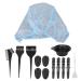Hair Dyeing Tools Set DIY Hair Coloring Bowl Dyeing Hat Dyeing Brush Duck Billed Hair Clips Professional Salon Hair Coloring Kit