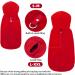 EXPAWLORER Polar Fleece Dog Hoodie with Pocket | Sleeveless Sweater for Small to Large Dogs | Warm Cozy Sweatshirt for Fall and Winter | Red - Size Small - Buy Online on GoSupps.com