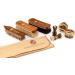 Langer & Messmer High-Quality Munich Shoe Shine Box Available Without Contents or with Multi-Piece Care Set Wooden Shoe Shine Box with Leather Care Creams Shoe Brushes & Cotton Cloths (Mahogany | - Buy Online on GoSupps.com