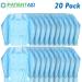Patient Aid 20-Pack PPE Gown - Disposable Isolation FDA Registered Level 2 XL 63 Hospital Quality - PP+PE 40gsm - Full Back Double Tie - FDA Registered - Buy Online on GoSupps.com