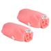 Noughty 97% Natural Pink Microfibre Hair Towel Quickly Absorbs Moisture Reduces Breakage Combats Frizz Pink Duo 2 Pink