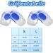 Buy 2 Pairs Heel Spur Inserts Silicone Gel Cushions for Plantar Fasciitis & Achilles Pain (EU 40-45) - Best Heel Protection for Shoes - Buy Online on GoSupps.com